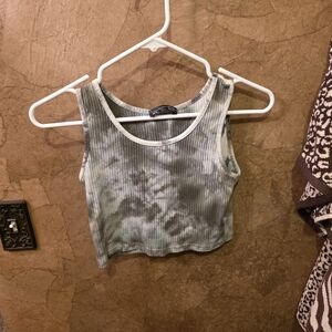 Tie-Dye Ribbed Tank Top